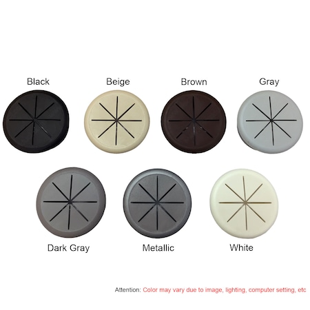 Electriduct Flexible 2.375" Desk Grommet- Brown GR-FG230-BN